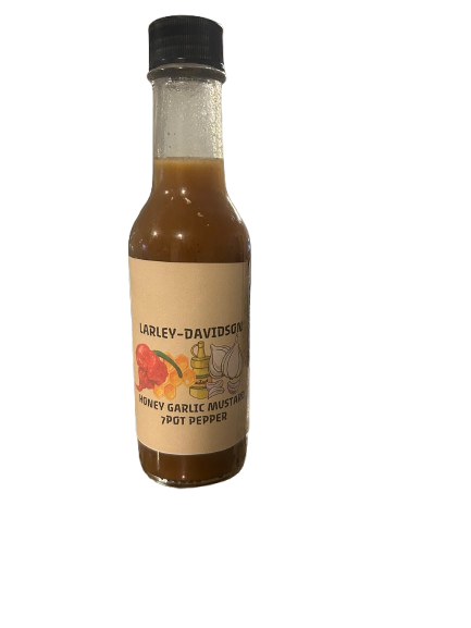 honey garlic mustard(7 pot pepper) hot sauce